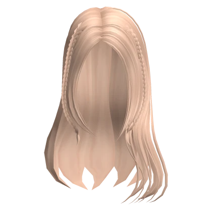 Long Cutesy Shoujo Girl with Mini Braids Blonde