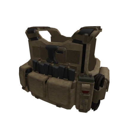 Tan Heavy Tactical Pouch Vest R6 Female