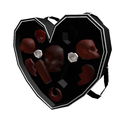 Heart Shaped Chocolate box Black 3.0