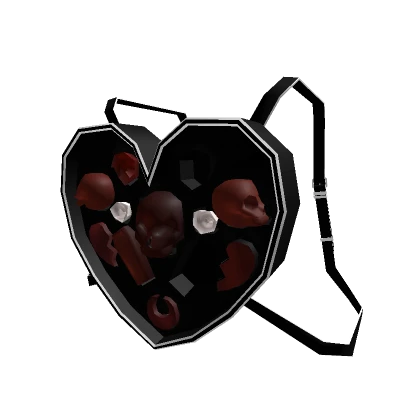 Heart Shaped Chocolate box Black 1.0