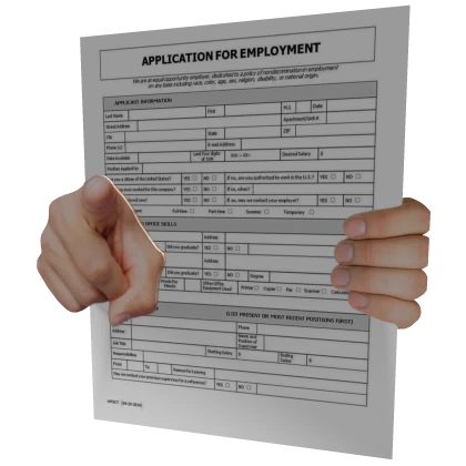Job application terror