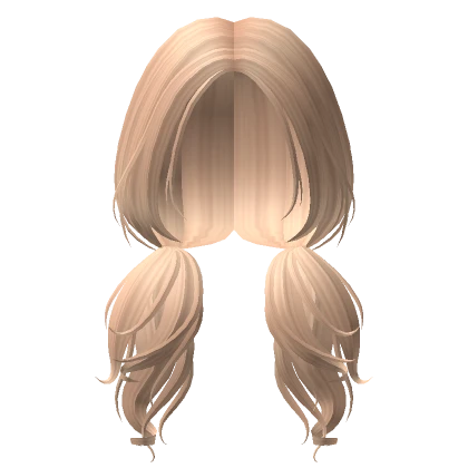 Wavy Front Pigtails Hair in Blonde