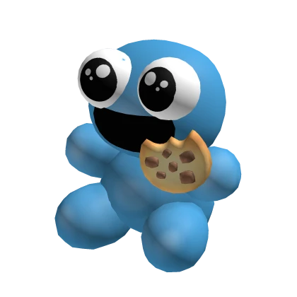 blue cookie monster muncher plushie holdable