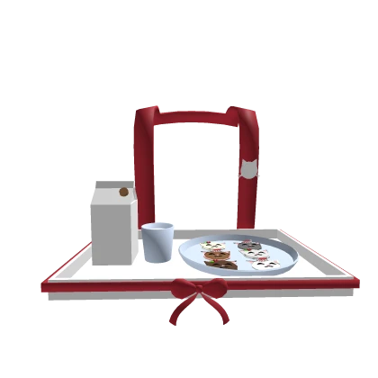 Cute  Christmas Tray w/ mini kitten cookies