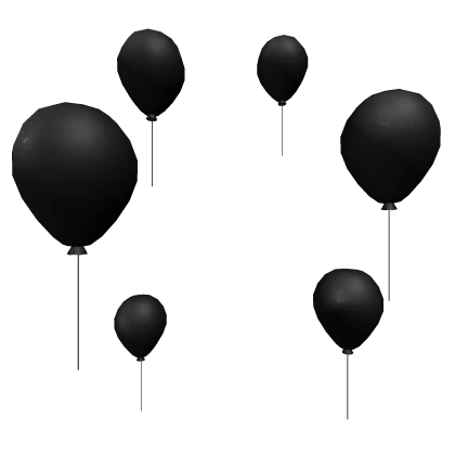 Black clown balloons 