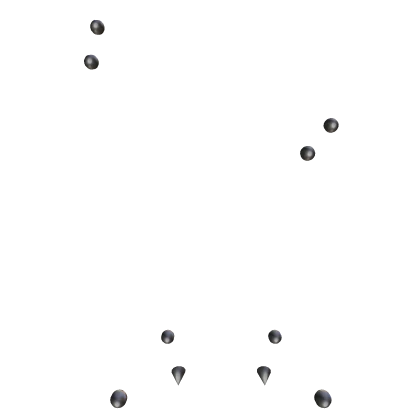 silver gothic vkei piercing set