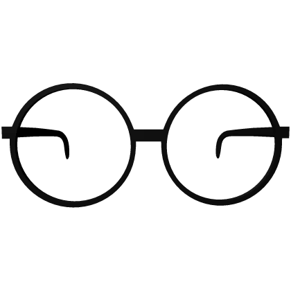 😎 Black Round Glasses (High) 😎