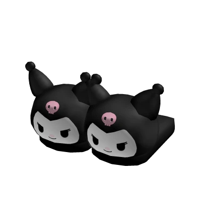 ☆ Cute Black kawaii Kuromi slippers