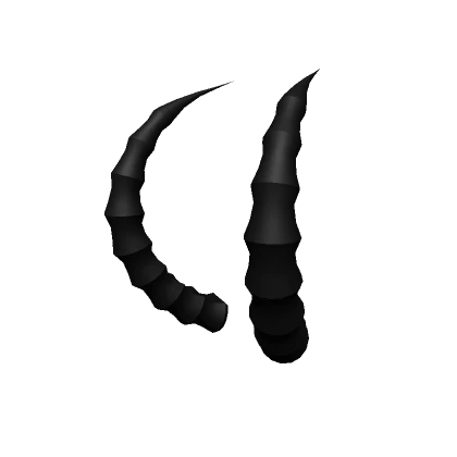 Black Krampus Horns