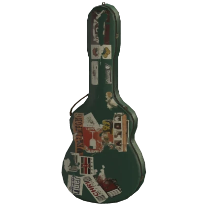 Green Retro Guitar Case