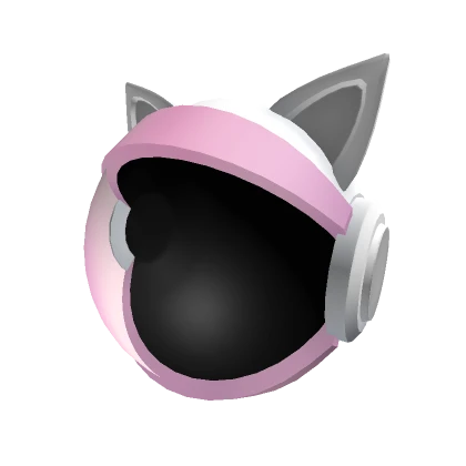 Pink Cyber Space Cat Helmet