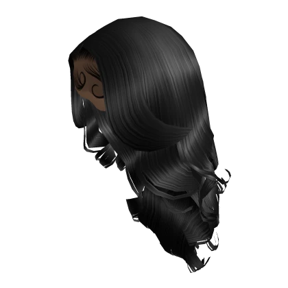 Curled Middle Part [Black]