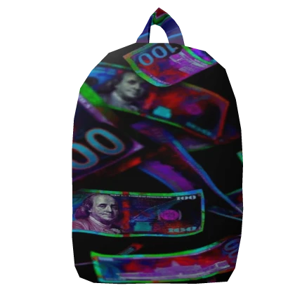 Money Graffiti Glitch Backpack