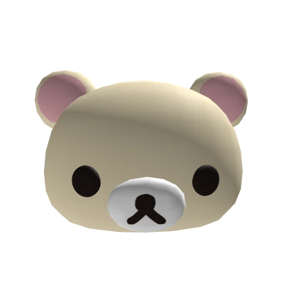 Cute Kori Bear Plush Head Face
