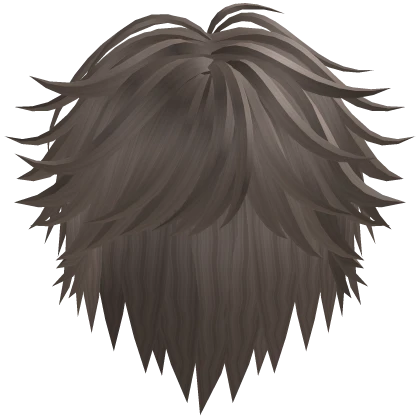 fluffy cute anime male hair in milk tea