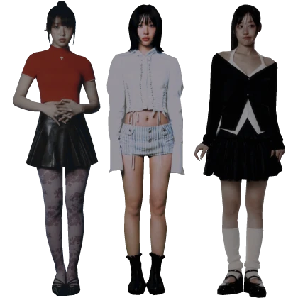 TRIPLE YVES WHITE CAT LOONA KPOP BACK BUDDY CUTOUT