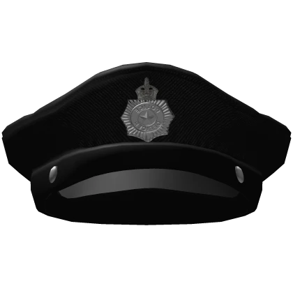 Black Police Hat