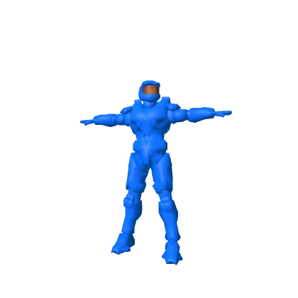 Colorable Armoured Soldier