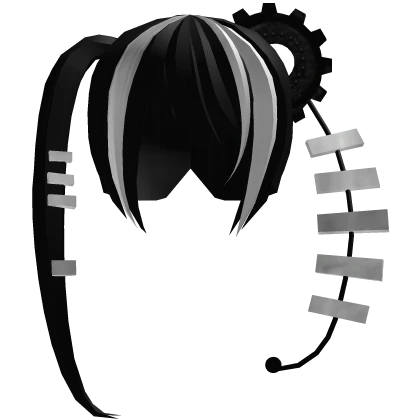 共鳴 ; decadence, melodic timekeeper hair𝄢 in Black
