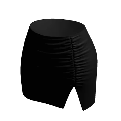 Y2K Black High Waisted Tight Mini Skirt