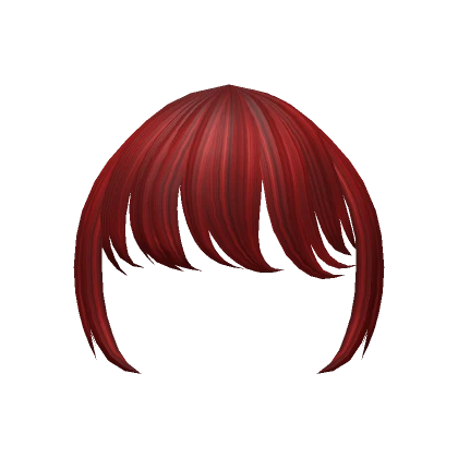 Cute Curled Bangs (Red)