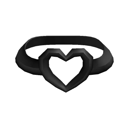 Black Heart Choker Necklace