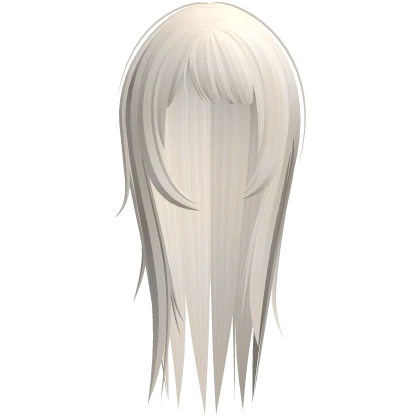 asymmetrical long horror protag hair light blonde