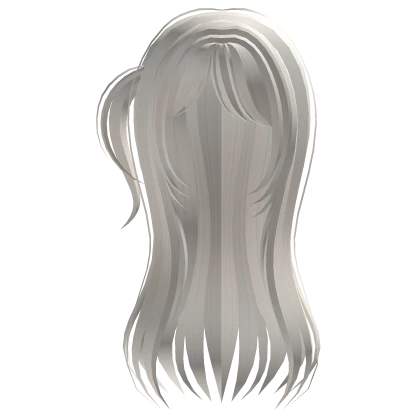 ♡ ┊ long flowy side pigtail hair in light blonde