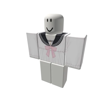 white pink uniform cute top