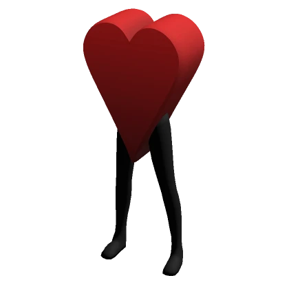 Valentines  Heart Costume - Red/Black 