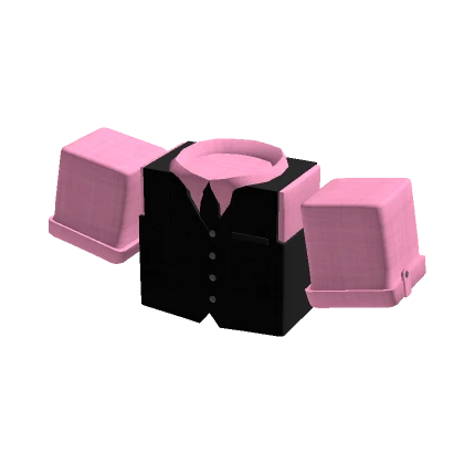 Pink Shirt & Formal Black Vest {1.0}