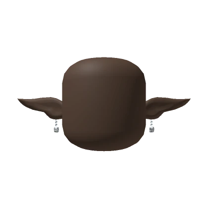 Faceless Skin Color Head With Elf Ears