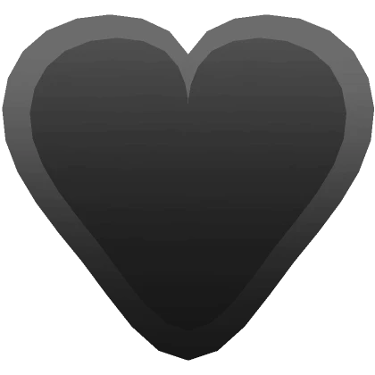 Cute Glowing Heart (Black)