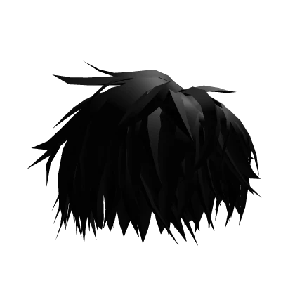 Black Messy Anime Hair
