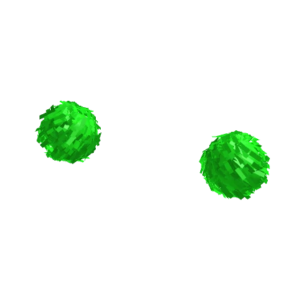 Green Pom Poms