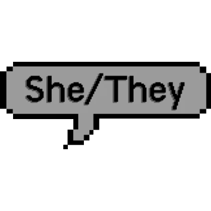 Pronouns Speech Bubble