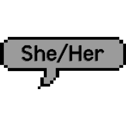 Pronouns Speech Bubble