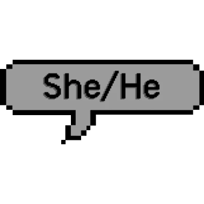 Pronouns Speech Bubble