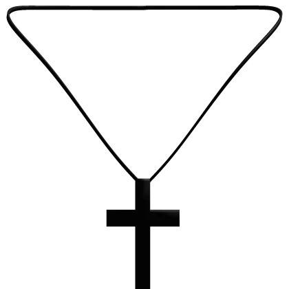 emo pastel goth black cross necklace 3.0