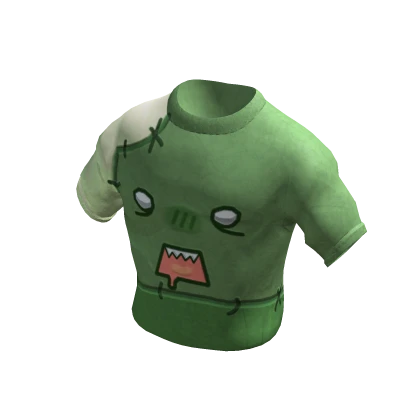 cartoon zombie cute scene y2k cropped t shirt