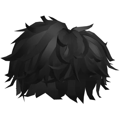 Messy Hair Black Fluffy Swept Chic Boy Hairstyle