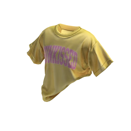 Preppy Aesthetic Oversized Tucked Tee Sunkissed