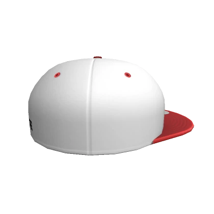 Backwards Crimson & White Classic Fyre Cap