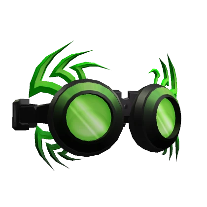 Green Razor Punk Goggles