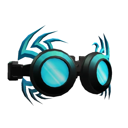 Cyan Razor Punk Goggles