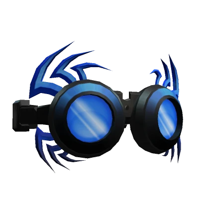 Azure Razor Punk Goggles