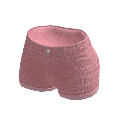 Jean Shorts Pink Denim Vintage Baddie Ripped Y2K
