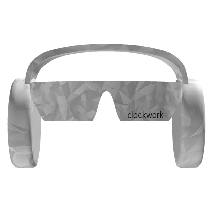 White Sparkle Time Clockwork Headphones+Shades