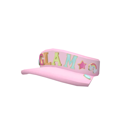 Preppy GLAM Trendy Visor in Pink