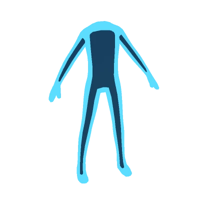 Cyan Blue Outline Avatar Aura